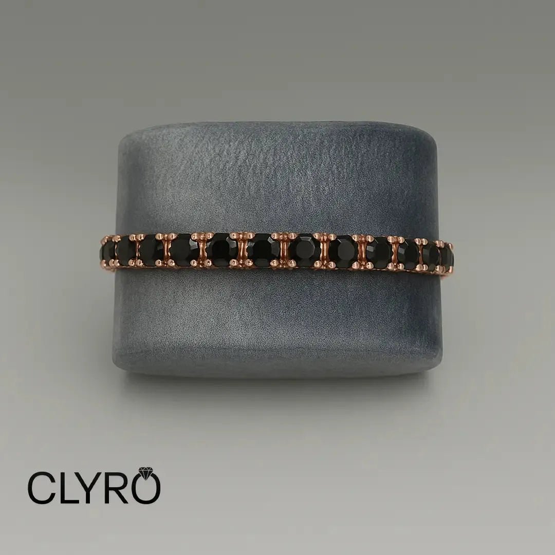 צמיד טניס™ | רוז גולדClyro צמידים_לגבר מתנה_לגבר שרשרת_לגבר