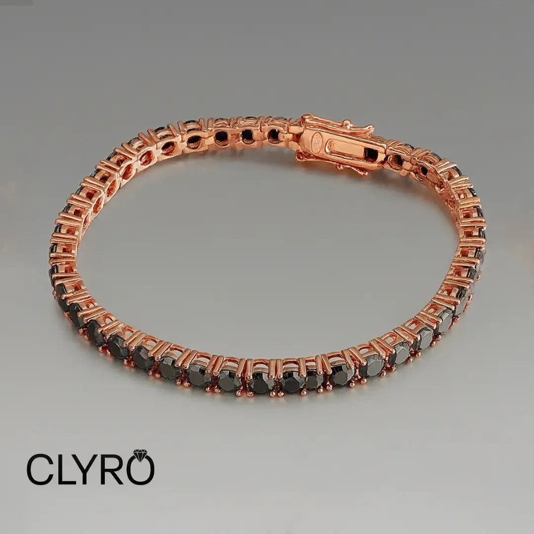 צמיד טניס™ | רוז גולדClyro צמידים_לגבר מתנה_לגבר שרשרת_לגבר