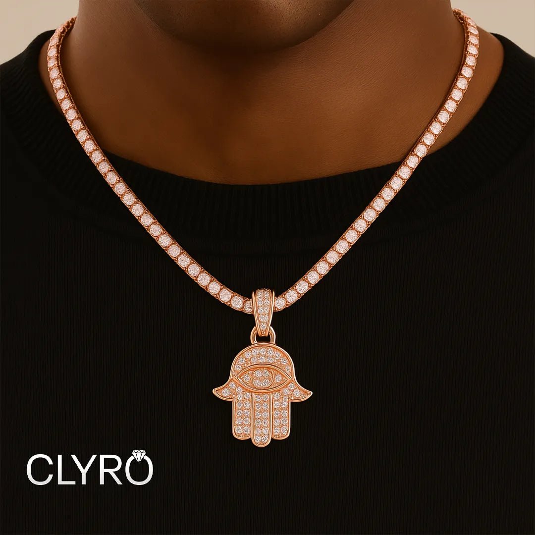 שרשרת חמסה לגבר™Clyro צמידים_לגבר מתנה_לגבר שרשרת_לגבר