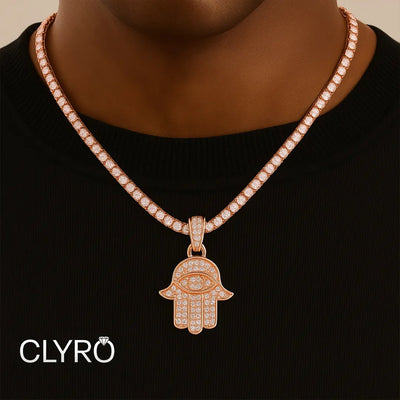 שרשרת חמסה לגבר™Clyro צמידים_לגבר מתנה_לגבר שרשרת_לגבר