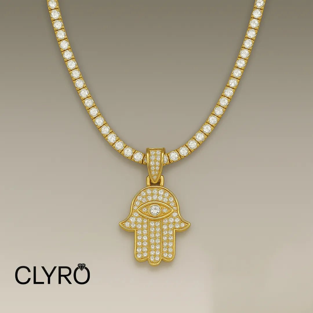 שרשרת חמסה לגבר™Clyro צמידים_לגבר מתנה_לגבר שרשרת_לגבר