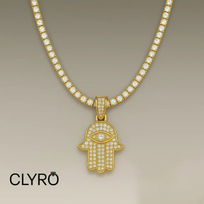 שרשרת חמסה לגבר™Clyro צמידים_לגבר מתנה_לגבר שרשרת_לגבר