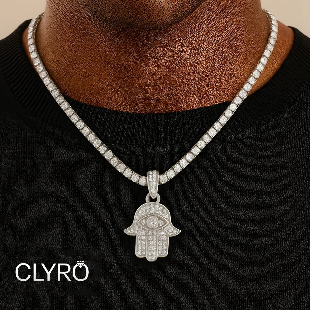 שרשרת חמסה לגבר™Clyro צמידים_לגבר מתנה_לגבר שרשרת_לגבר