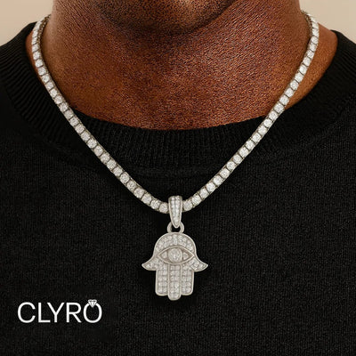 שרשרת חמסה לגבר™Clyro צמידים_לגבר מתנה_לגבר שרשרת_לגבר