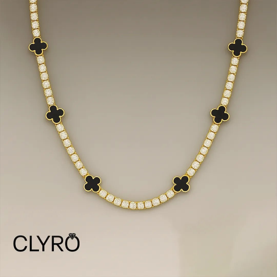 שרשרת טניס™ | תלתןClyro צמידים_לגבר מתנה_לגבר שרשרת_לגבר