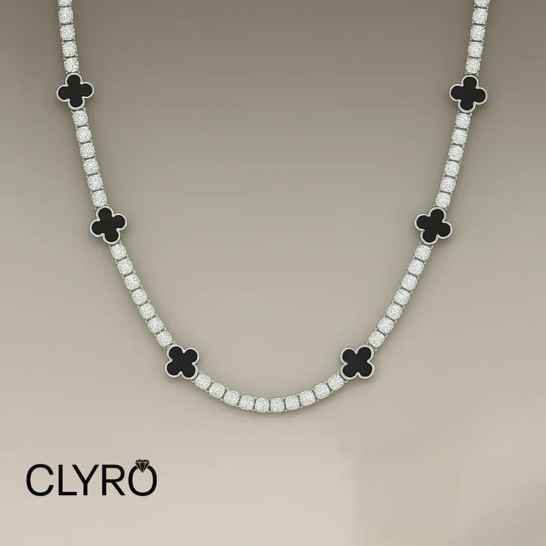 שרשרת טניס™ | תלתןClyro צמידים_לגבר מתנה_לגבר שרשרת_לגבר