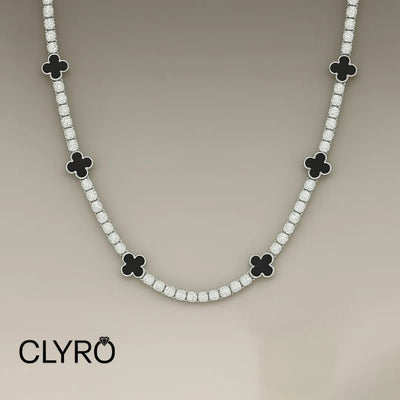 שרשרת טניס™ | תלתןClyro צמידים_לגבר מתנה_לגבר שרשרת_לגבר